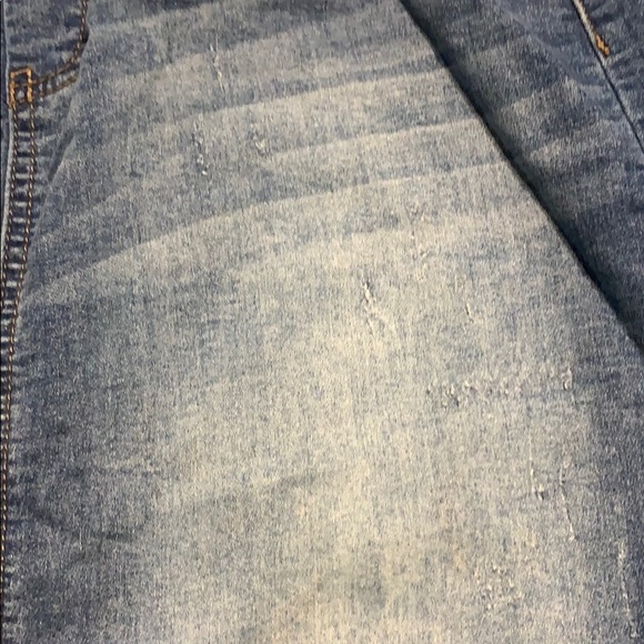 Distressed denim midi skirt - Picture 2 of 5